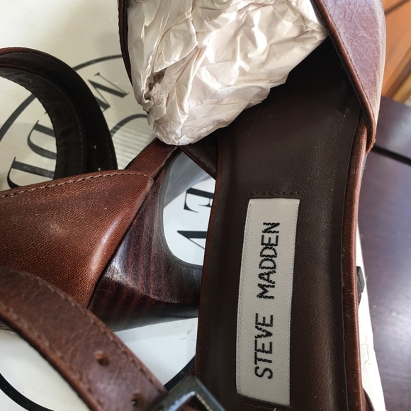 Steve Madden NWOB size 6 1/2 Twilite brown leather - Picture 8 of 8